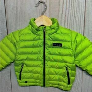 Kids Green Puffer Jacket